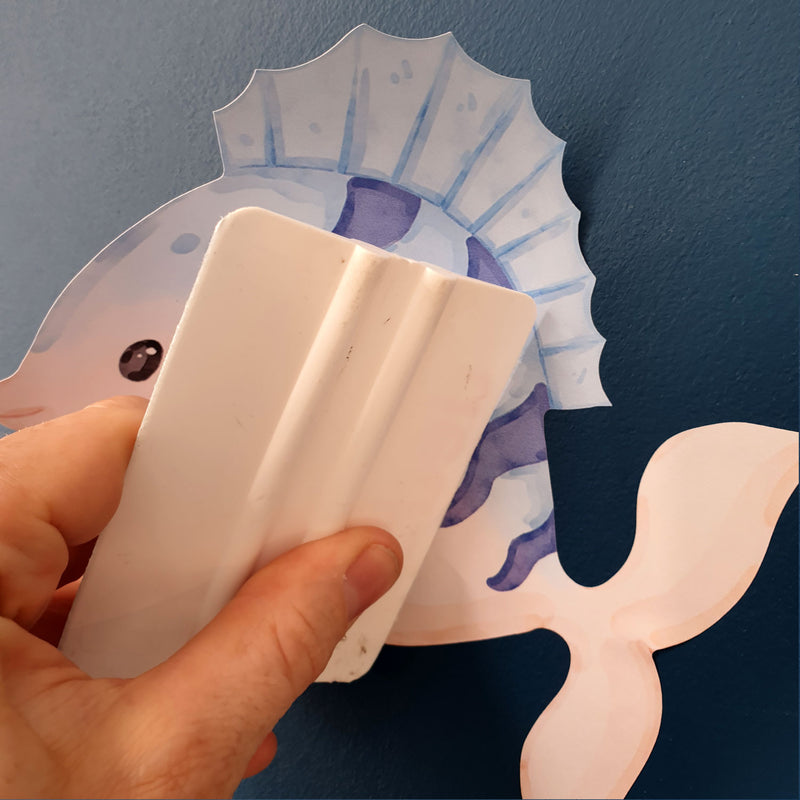 Repositionable Sea Animals Wall Stickers - Ocean Creatures Decals Kids Room Decor L202