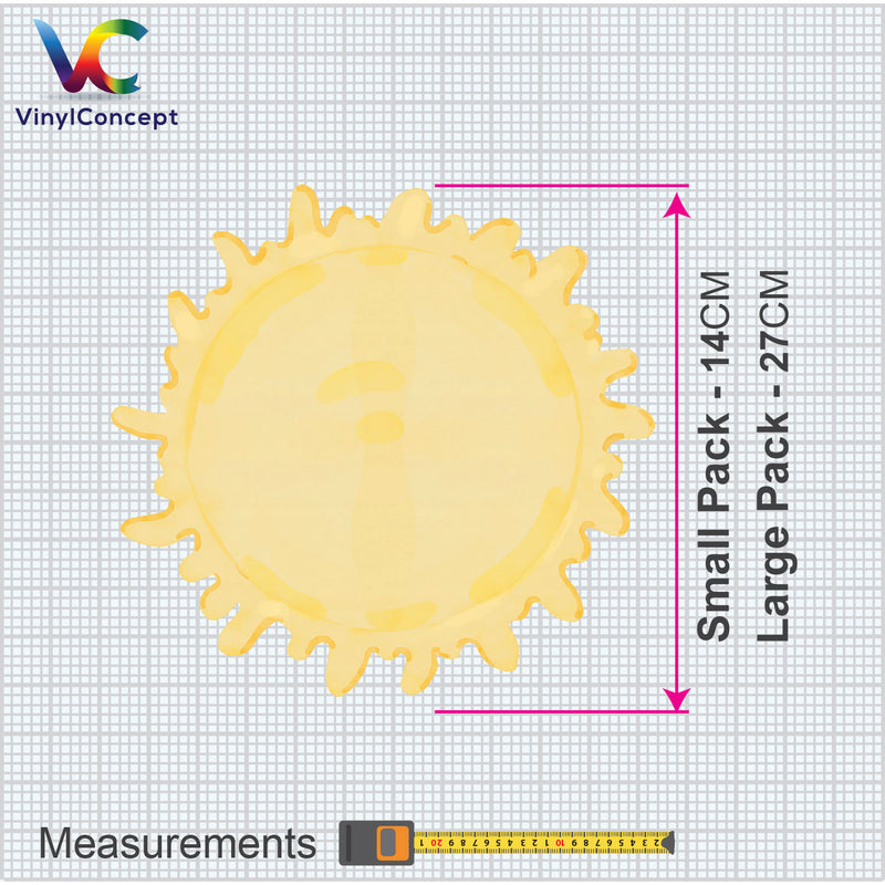 Repositionable Space Wall Stickers - Galaxy Stars Planets Decals Kids Room Decor L200