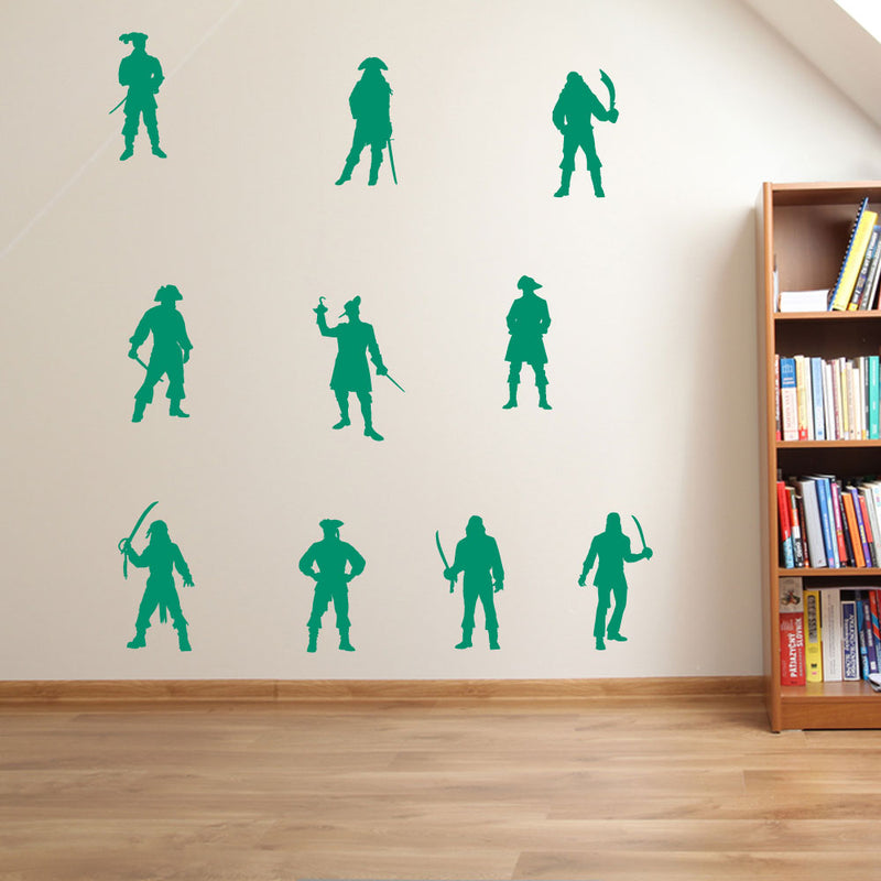 Pirates Swords Set of 10 Wall Stickers Decal Kids Decor Window Fun Vinyl A133