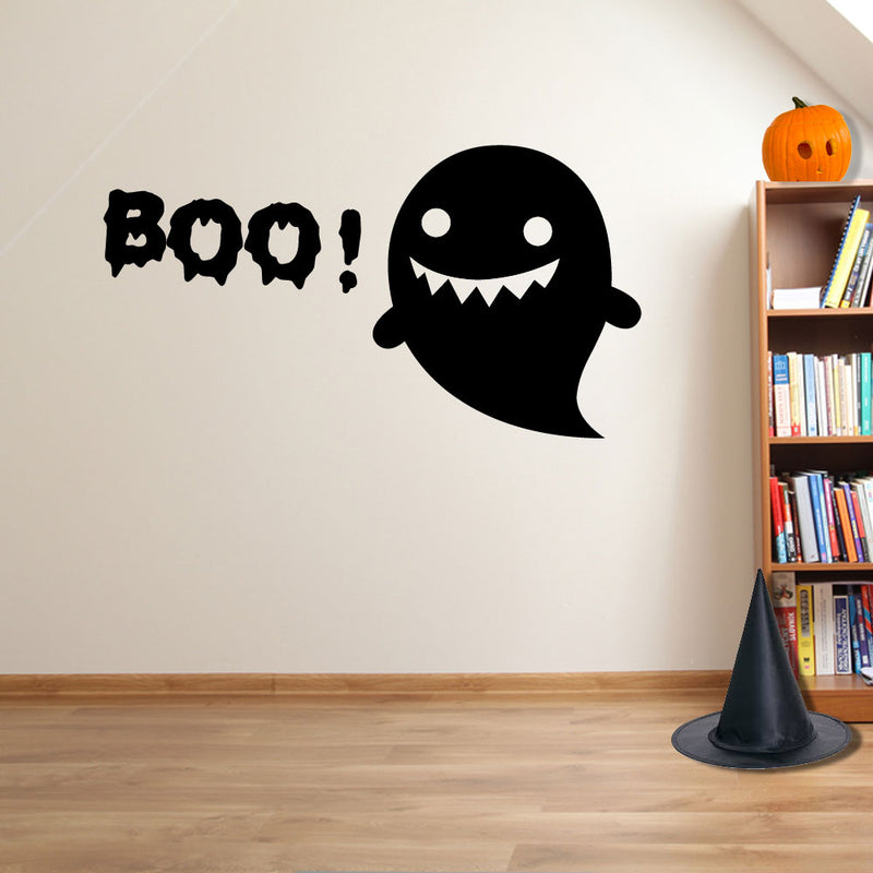 Halloween BOO! Ghost Spooky Party Creepy Window Wall Stickers Decorations A122