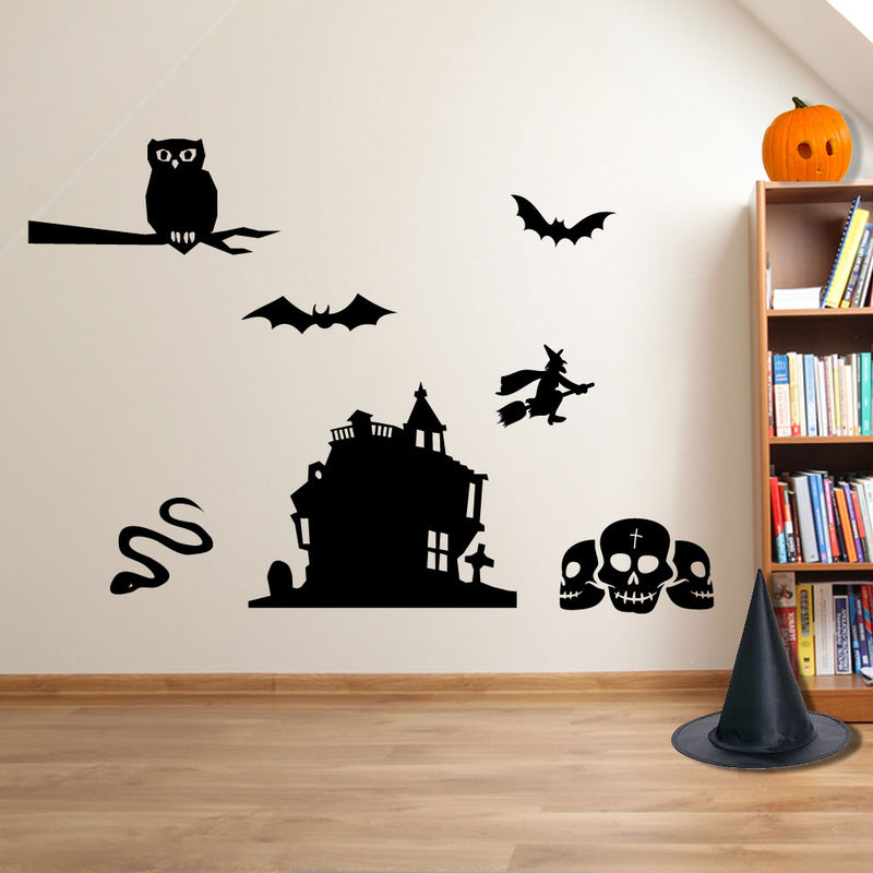Halloween Spooky Creepy Party Decoration Set Window Stickers Decorations A123