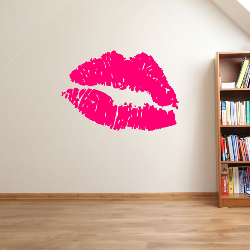 Lip Print Kiss Wall Window Stickers Decals Decor Fun Vinyl Colourful A132