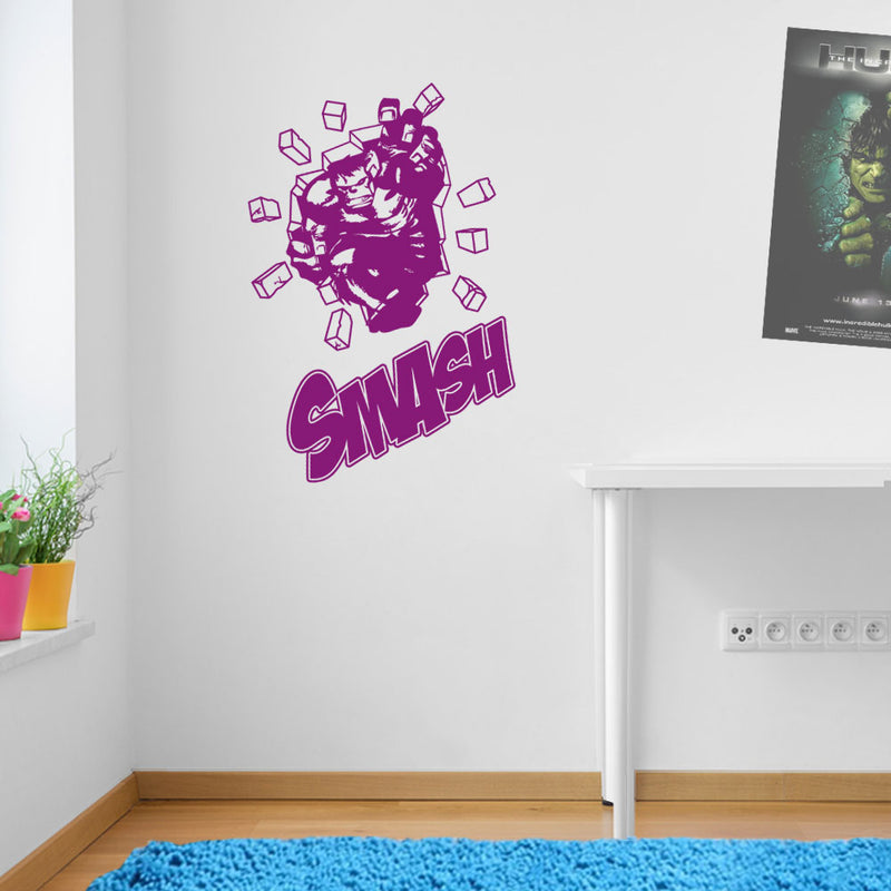 Hulk Smash Wall Stickers Decals Kids Decor Window Fun Vinyl Colourful A155