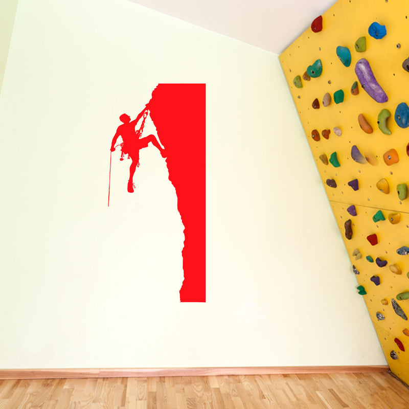 Climber Climbing Man Wall Window Stickers Decals Fun Kids Decor Vinyl A128