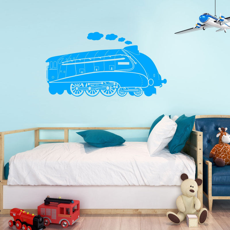 Mallard Steam Engine Wall Sticker A87