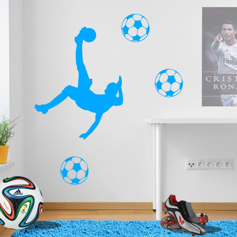 Football Players Wall Stickers Figures A78