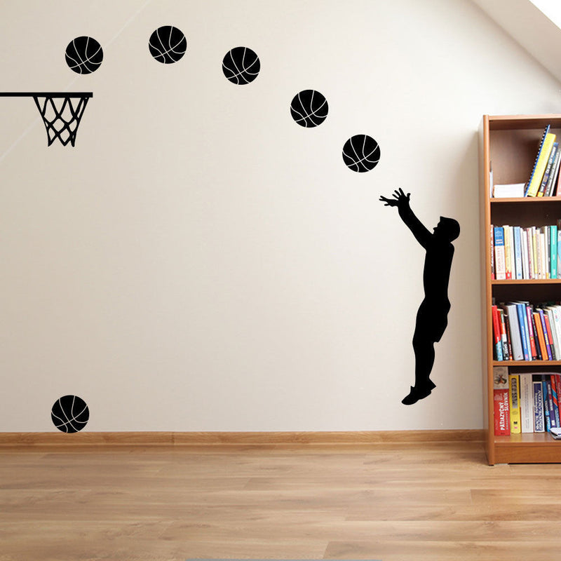 Basketball Player Sports Slam Dunk A38