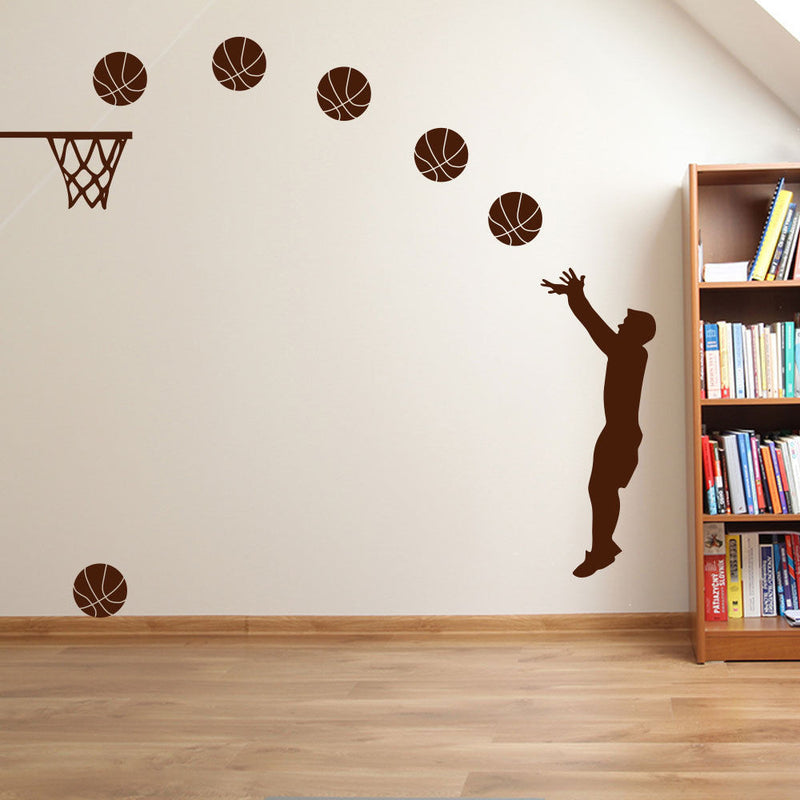 Basketball Player Sports Slam Dunk A38