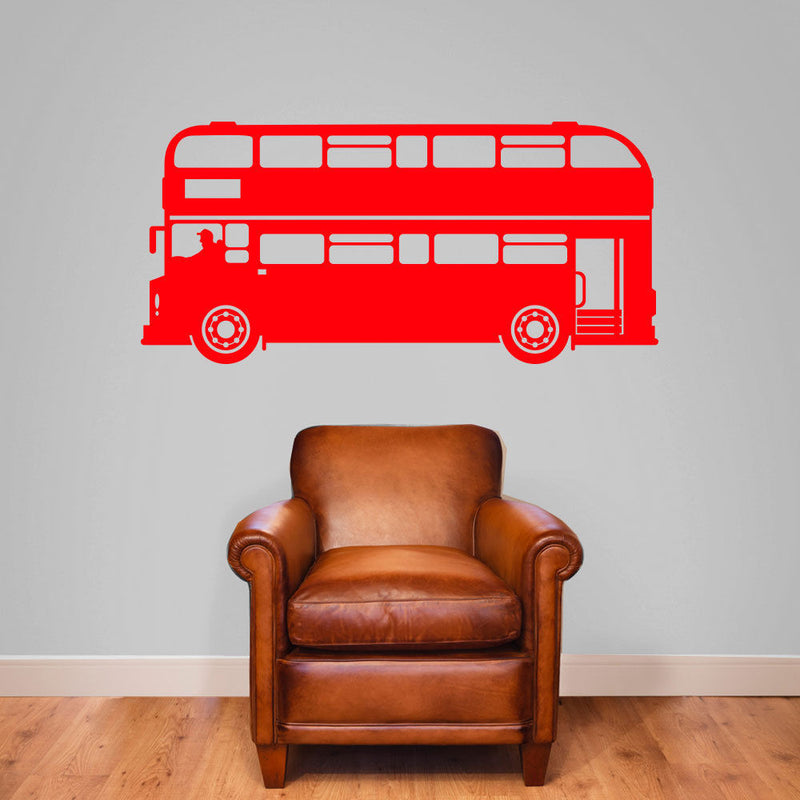 London Bus Old Style Buses Transport New Children Street Wall Stickers Decals B6