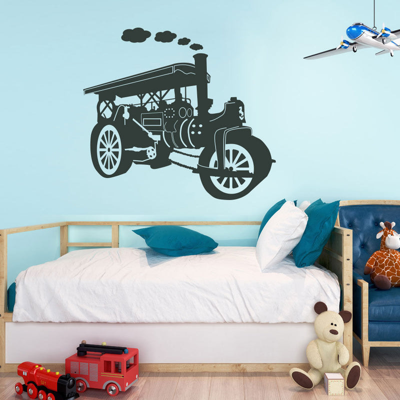 Steam Roller Engine Wall Sticker A86