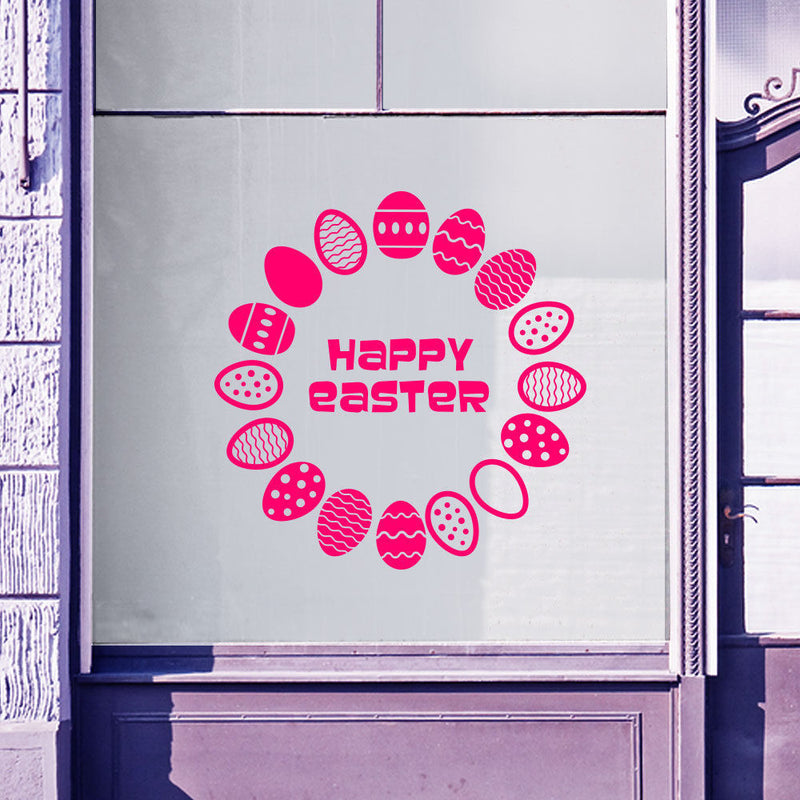 Easter Circle Wall Stickers A81