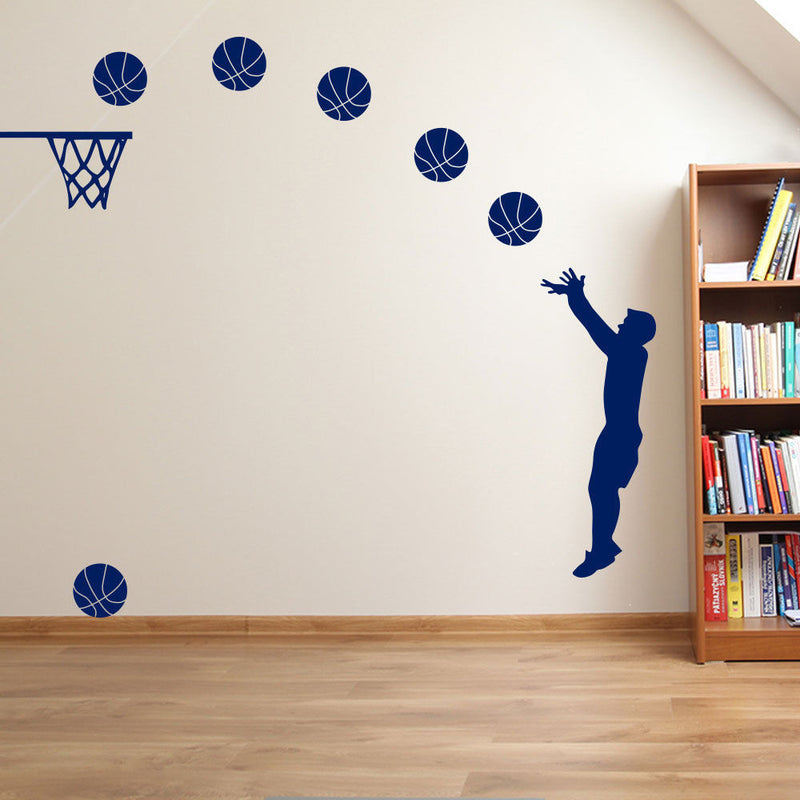 Basketball Player Sports Slam Dunk A38