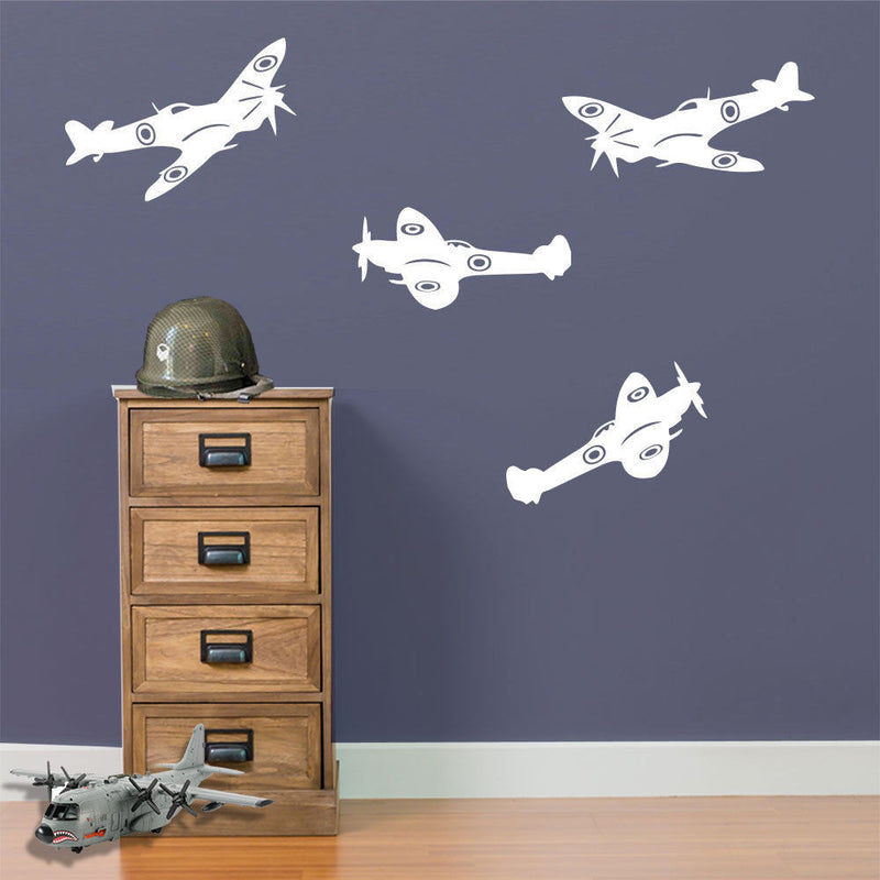 Army Wall Stickers Spitfire Aircraft Airplane A24