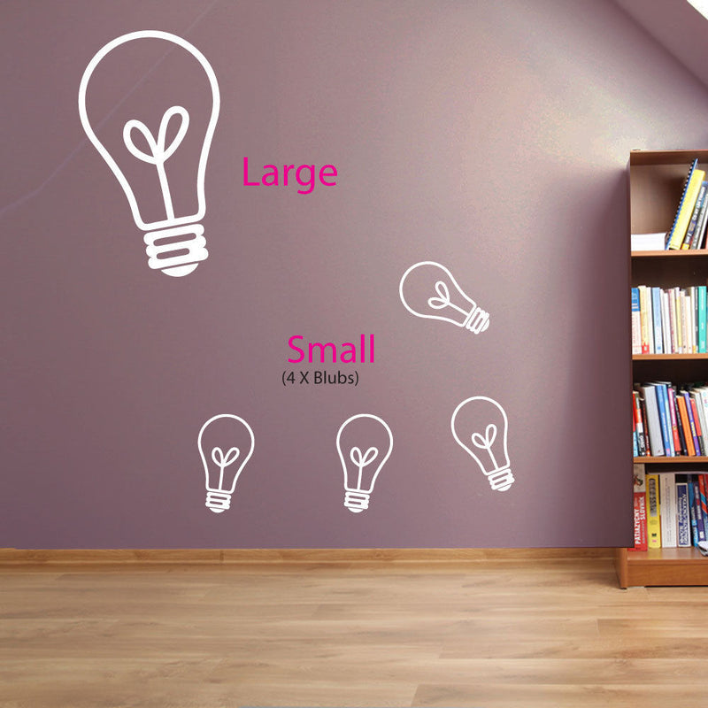 Lightbulb Adhesive Sticker A88