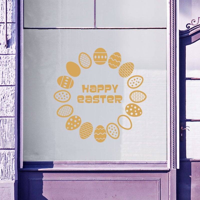 Easter Circle Wall Stickers A81