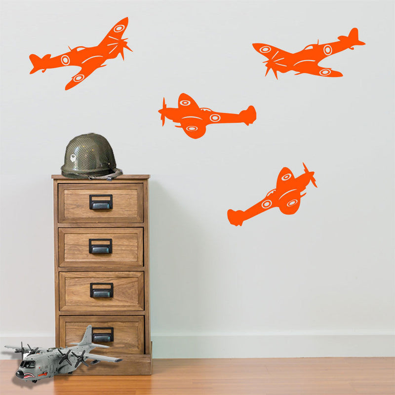 Army Wall Stickers Spitfire Aircraft Airplane A24