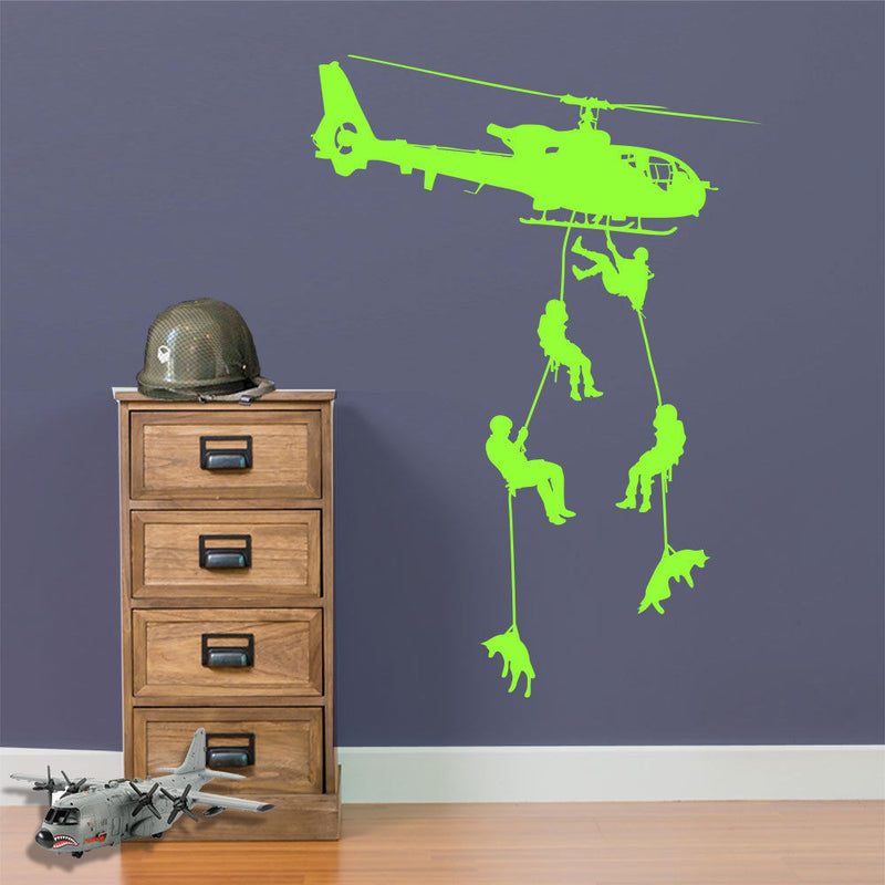 Army Helicopters Parachute Soldiers A39