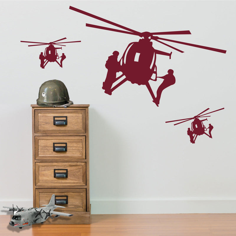 Military Helicopters Stickers