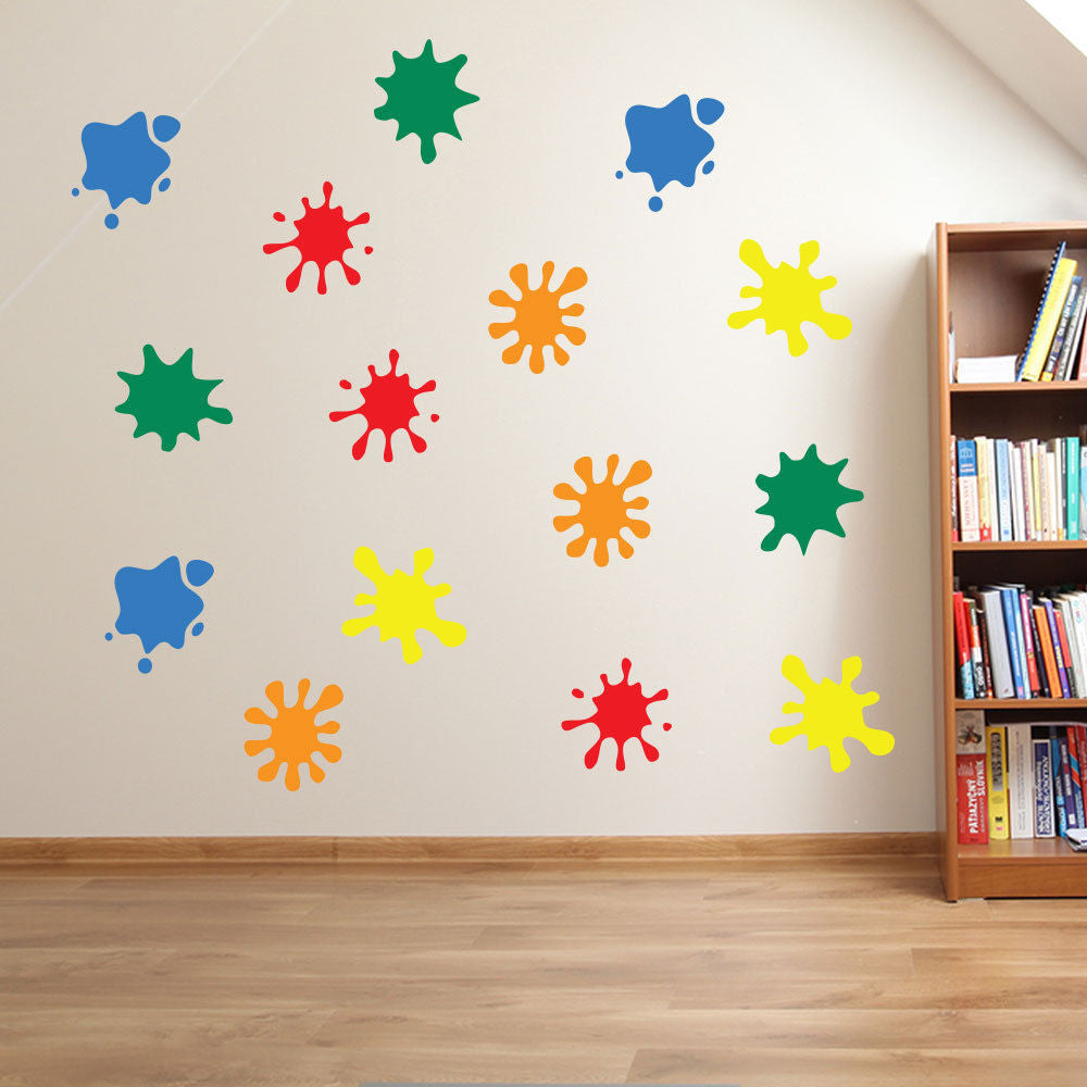 Paint Blobs Wall Stickers Colorful A26