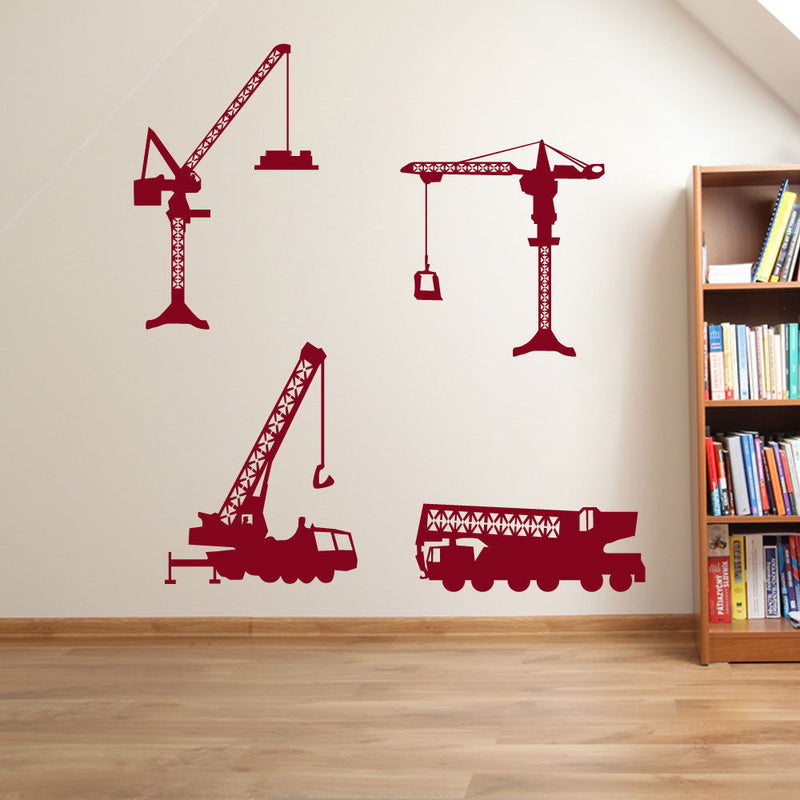 Cranes Construction Building Wall Stickers A59