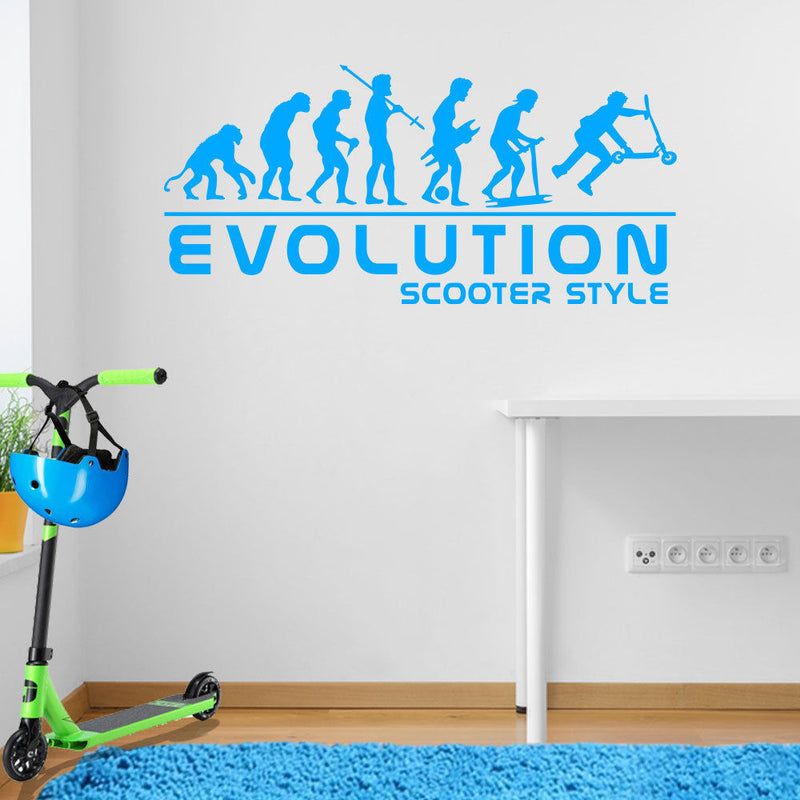 Scooter Evolution Wall Sticker A105
