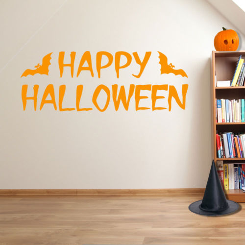 Happy Halloween Spooky Party Creepy Window and Wall Stickers Decorations A114