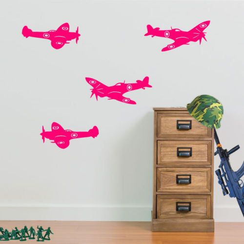 Army Wall Stickers Spitfire Aircraft Airplane A24