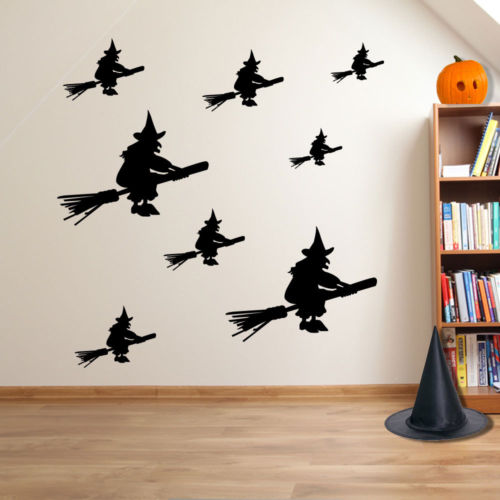 Halloween Witches Spooky Party Creepy Window and Wall Stickers Decorations A115