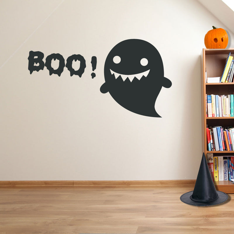 Halloween BOO! Ghost Spooky Party Creepy Window Wall Stickers Decorations A122