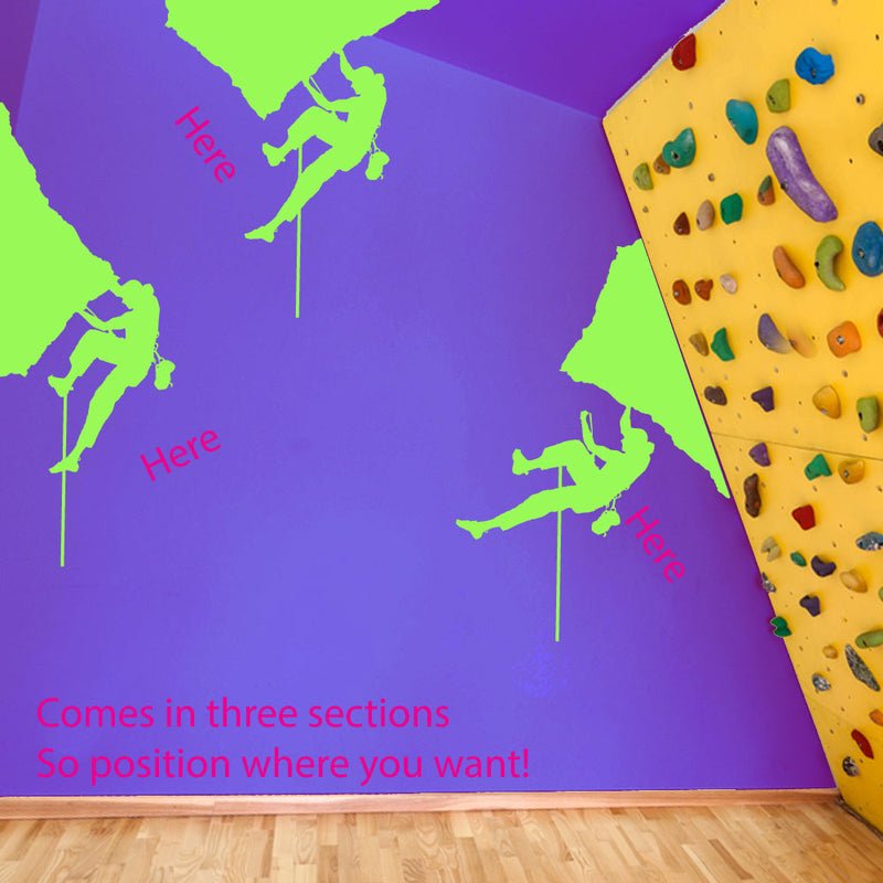 Climber Climbing Wall Window Stickers Decals Fun Kids Decor Colourful Vinyl A125