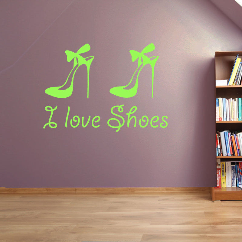 “I Love Shoes” Wall Stickers A89