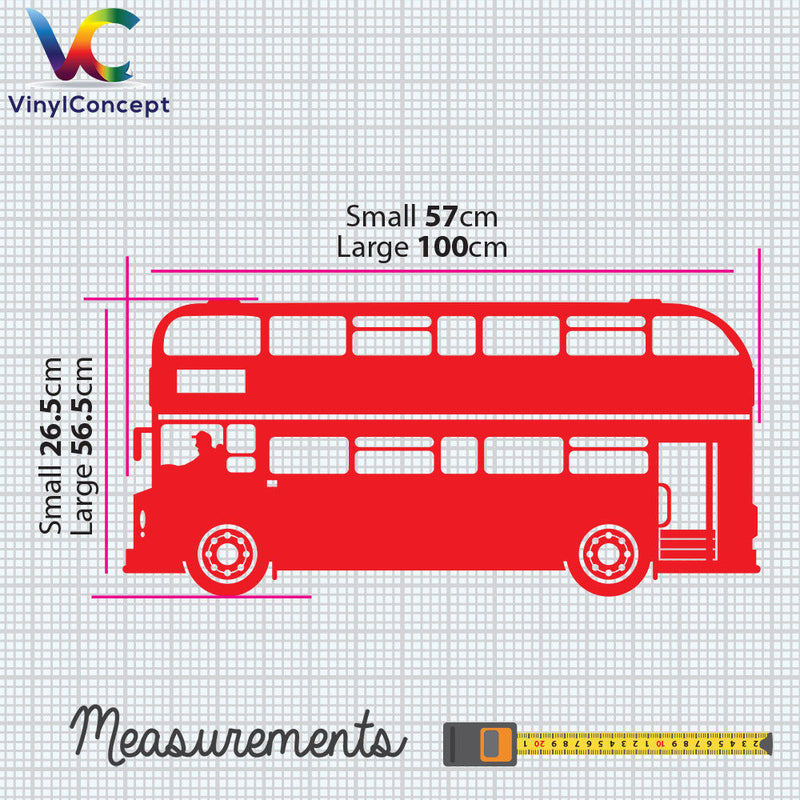 London Bus Old Style Buses Transport New Children Street Wall Stickers Decals B6