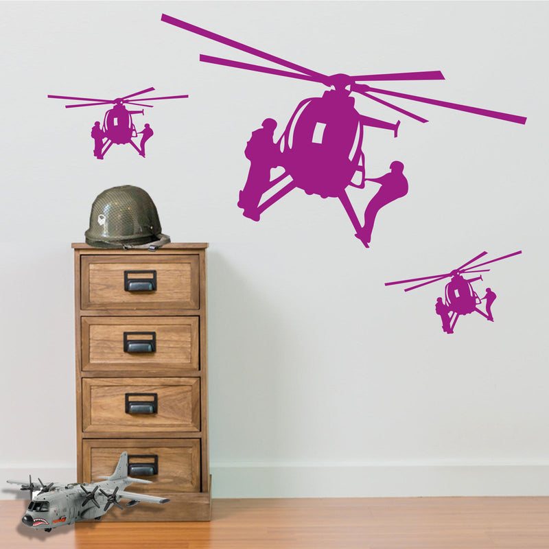 Military Helicopters Stickers