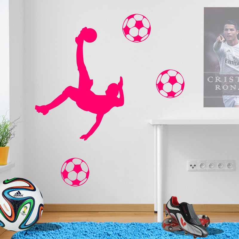 Football Players Wall Stickers Figures A78