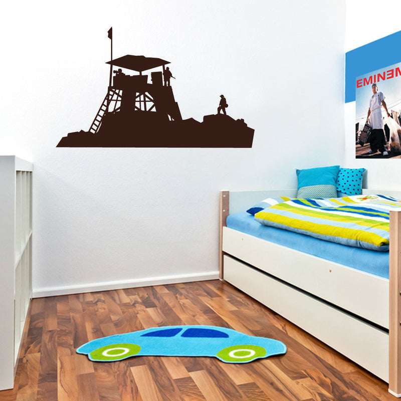 Military Combat Base Wall Sticker A45