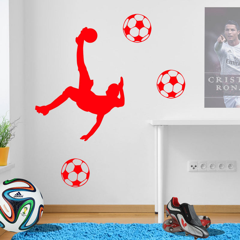 Football Players Wall Stickers Figures A78