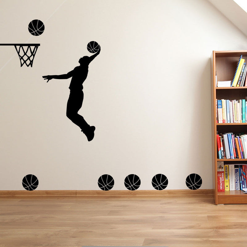 Basketball Player Slam Dunk A37