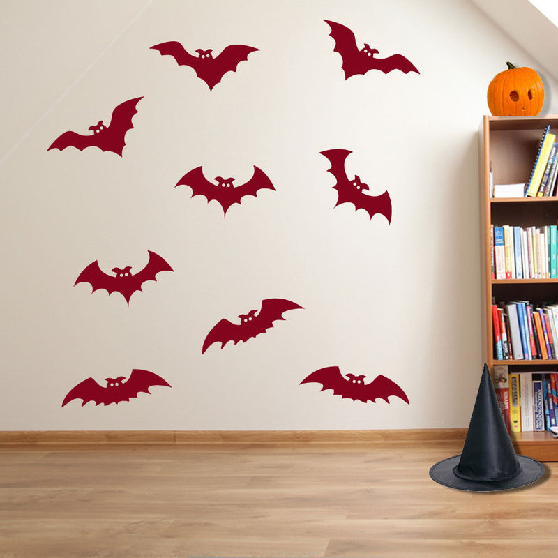Halloween Spooky Bats Party Creepy Decoration Window Stickers Decorations A112
