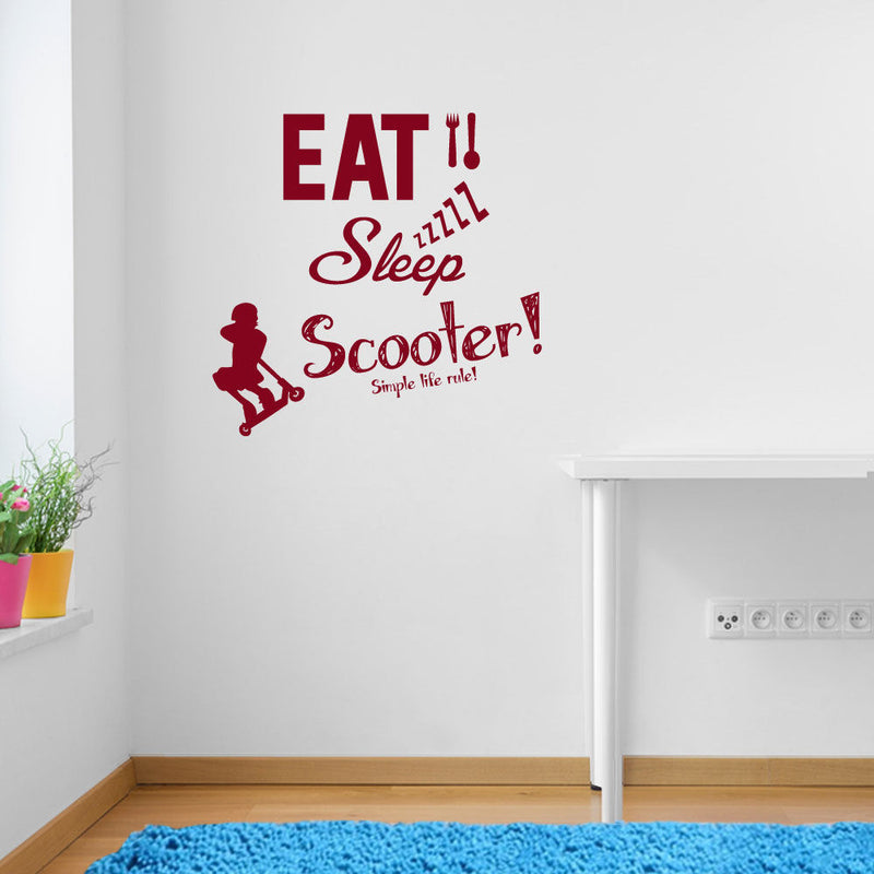 Stunt Scooter Wall Decal A102
