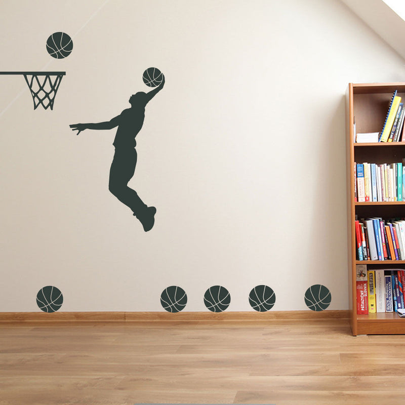 Basketball Player Slam Dunk A37