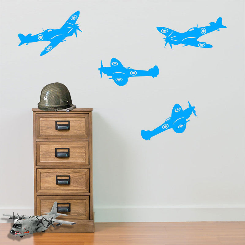 Army Wall Stickers Spitfire Aircraft Airplane A24