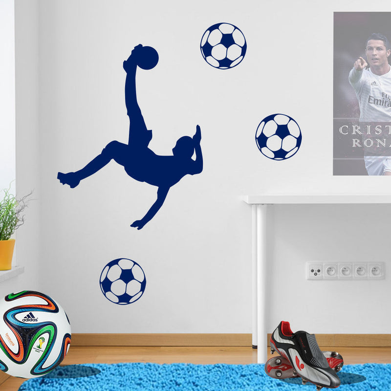 Football Players Wall Stickers Figures A78