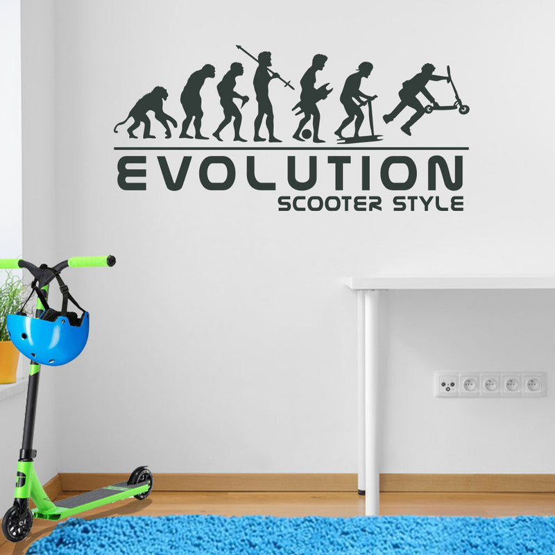 Scooter Evolution Wall Sticker A105