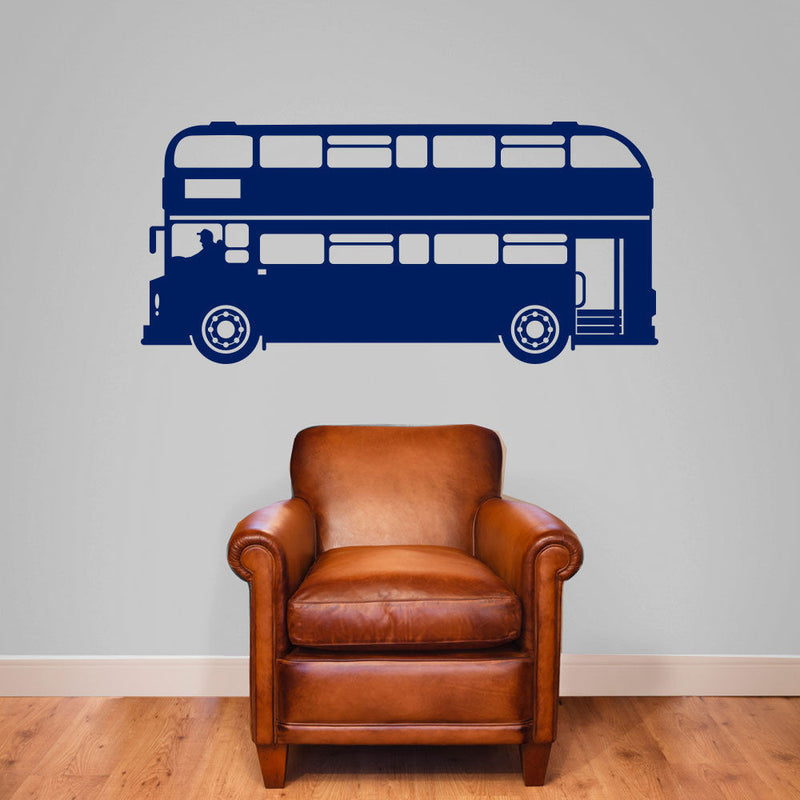 London Bus Old Style Buses Transport New Children Street Wall Stickers Decals B6