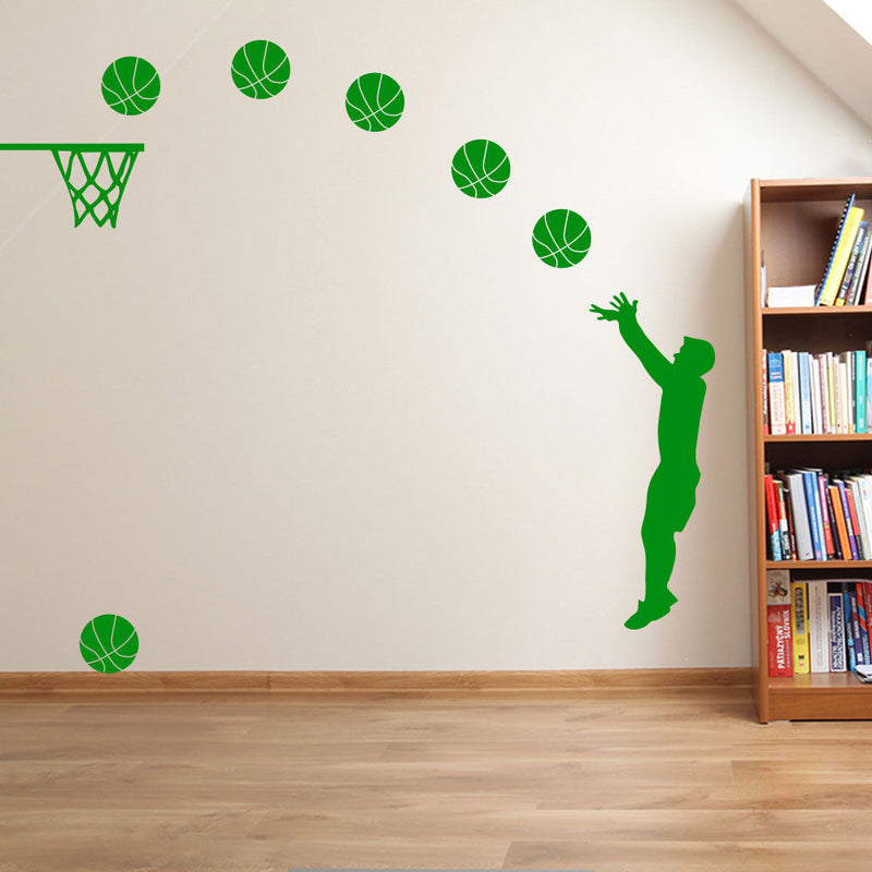 Basketball Player Sports Slam Dunk A38