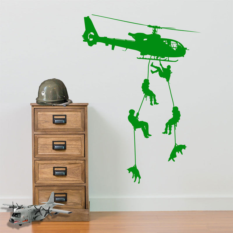 Army Helicopters Parachute Soldiers A39