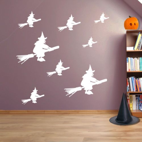 Halloween Witches Spooky Party Creepy Window and Wall Stickers Decorations A115