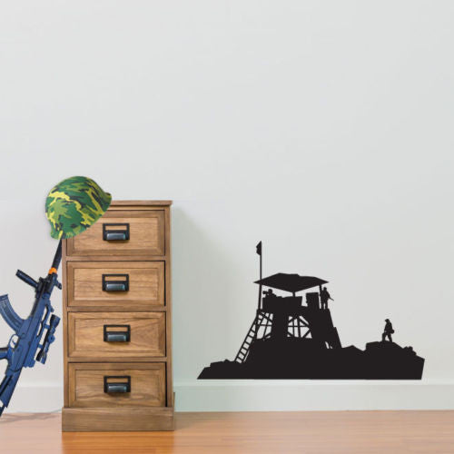 Military Combat Base Wall Sticker A45