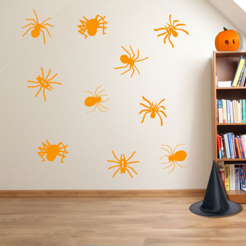 Halloween Spiders Spooky Party Creepy Window and Wall Stickers Decorations A118