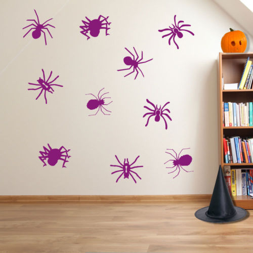 Halloween Spiders Spooky Party Creepy Window and Wall Stickers Decorations A118